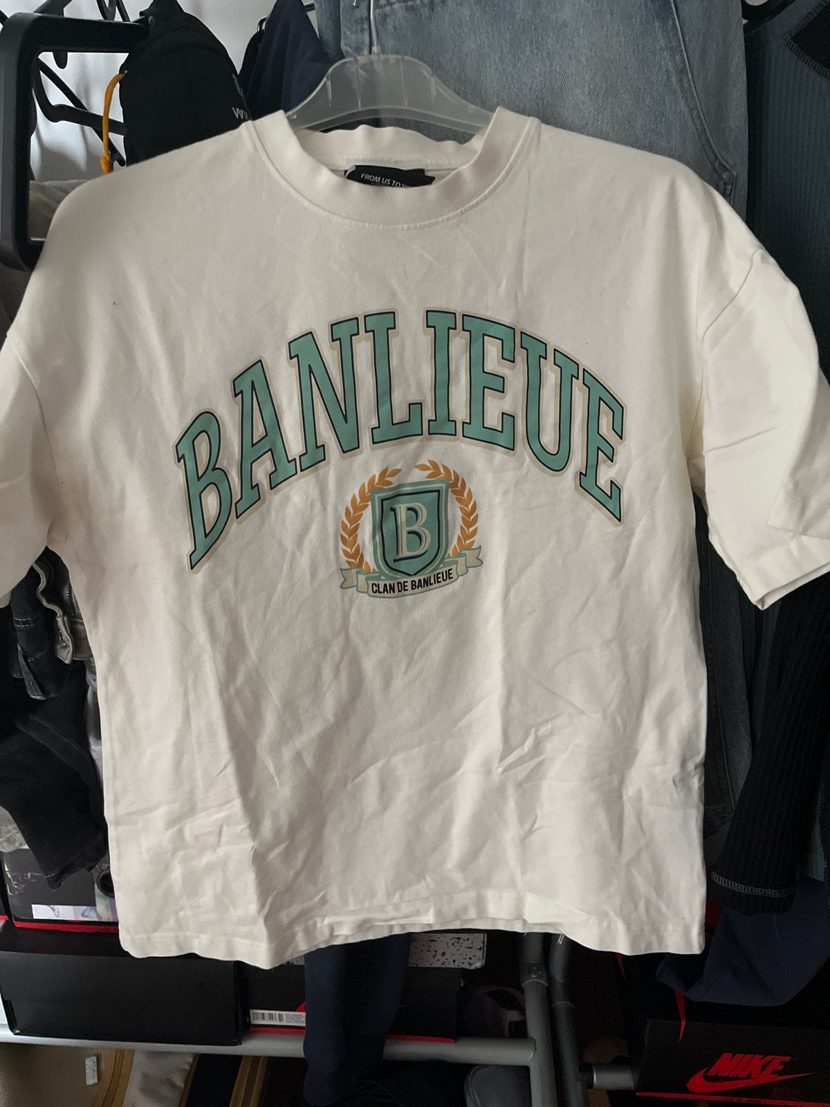 Banlieue White T-Shirt Maat S, Ophalen of Verzenden, Zo goed als nieuw, Maat 46 (S) of kleiner, Wit