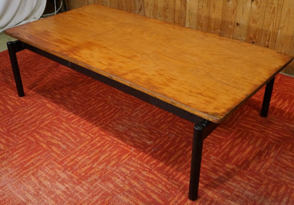 Formica Industriel Retro buisframe Bijzettafeltje Salontafel, Ophalen, Gebruikt, 100 tot 150 cm, Overige materialen
