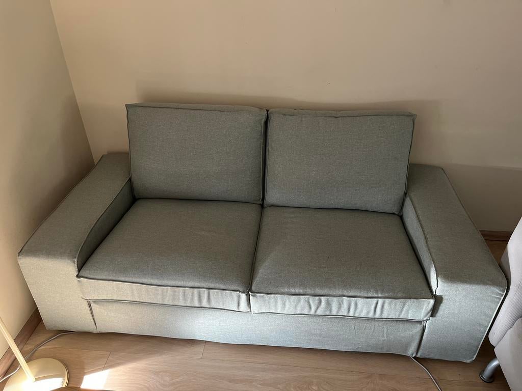 Lichtgroene 2-zitsbank Ikea, nog heel nieuw, Huis en Inrichting, Banken | Bankstellen, Ophalen, 75 tot 100 cm, Rechte bank, Stof