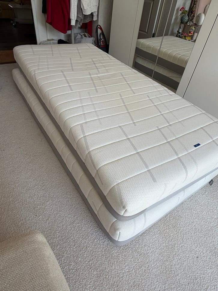 Tweedehands Matrassen (nog zeer goed) van Auping Medium/Soft, Ophalen, 90 cm, Tweepersoons, Zo goed als nieuw