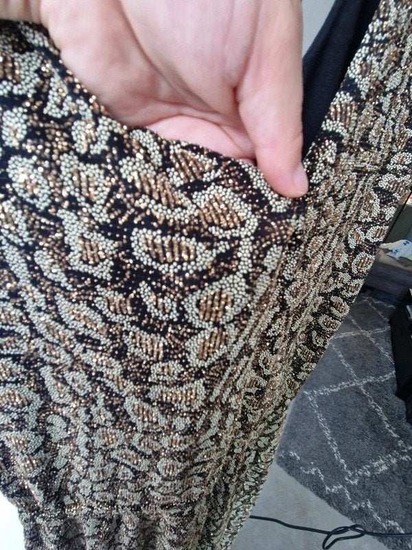 Mango gouden glitter jumpsuit panterprint – maat M, Kleding | Dames, Ophalen of Verzenden, Zo goed als nieuw, Maat 38/40 (M), Zwart