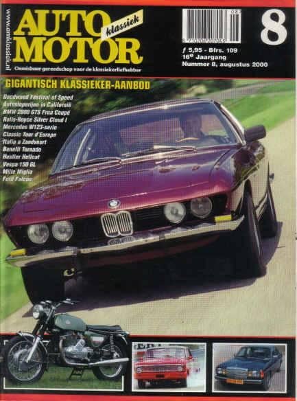 AMK 8 2000 : Mercedes Benz W123 - Ford Falcon - Vespa - BMW, Ophalen of Verzenden, Gelezen, Algemeen