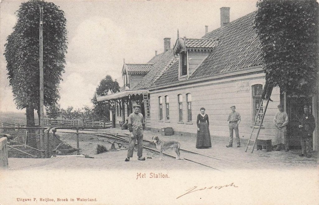 702-243-035 Het Station Broek In Waterland., Verzenden, Voor 1920, Noord-Holland