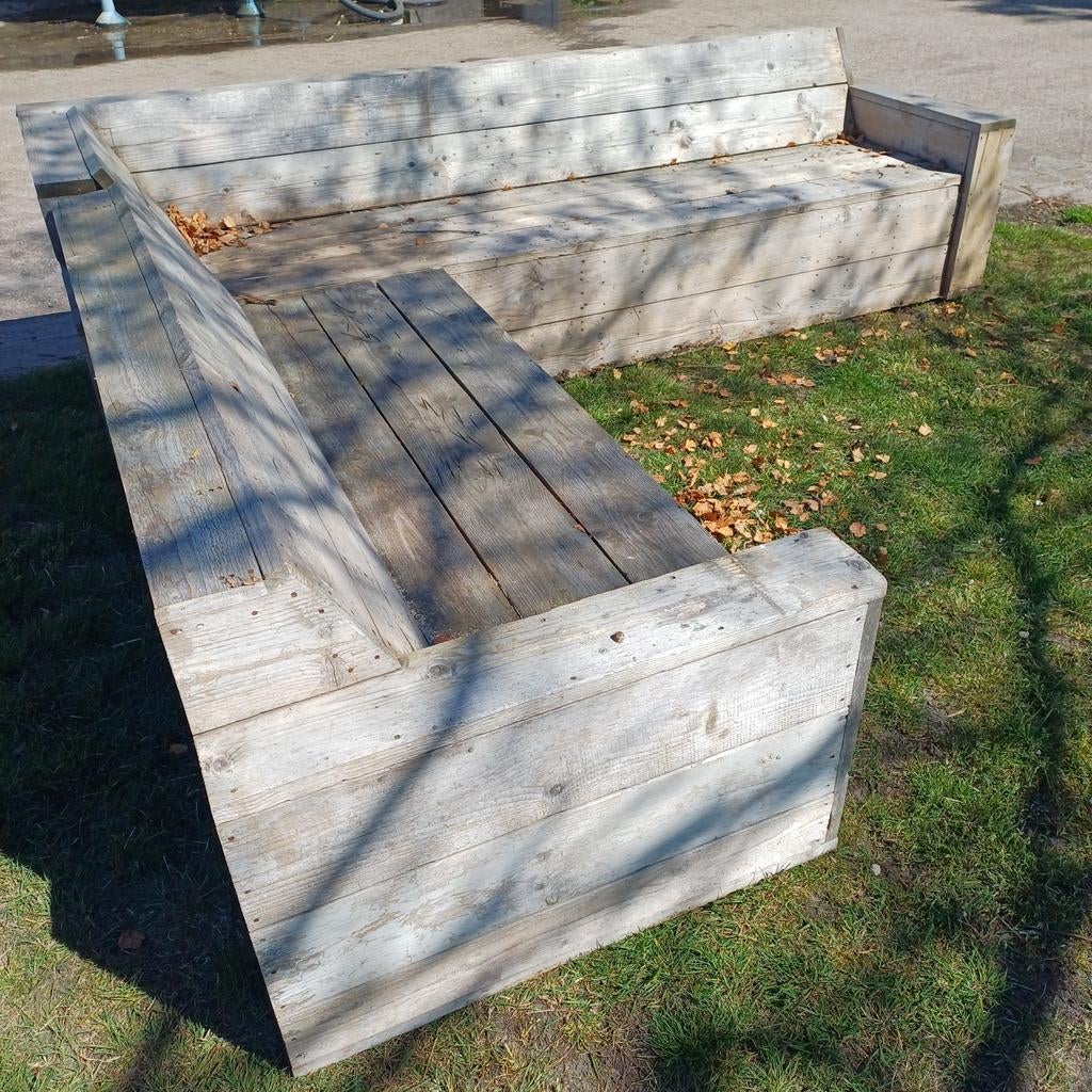 Terras lounge set steigerhout, Ophalen of Verzenden, Hout