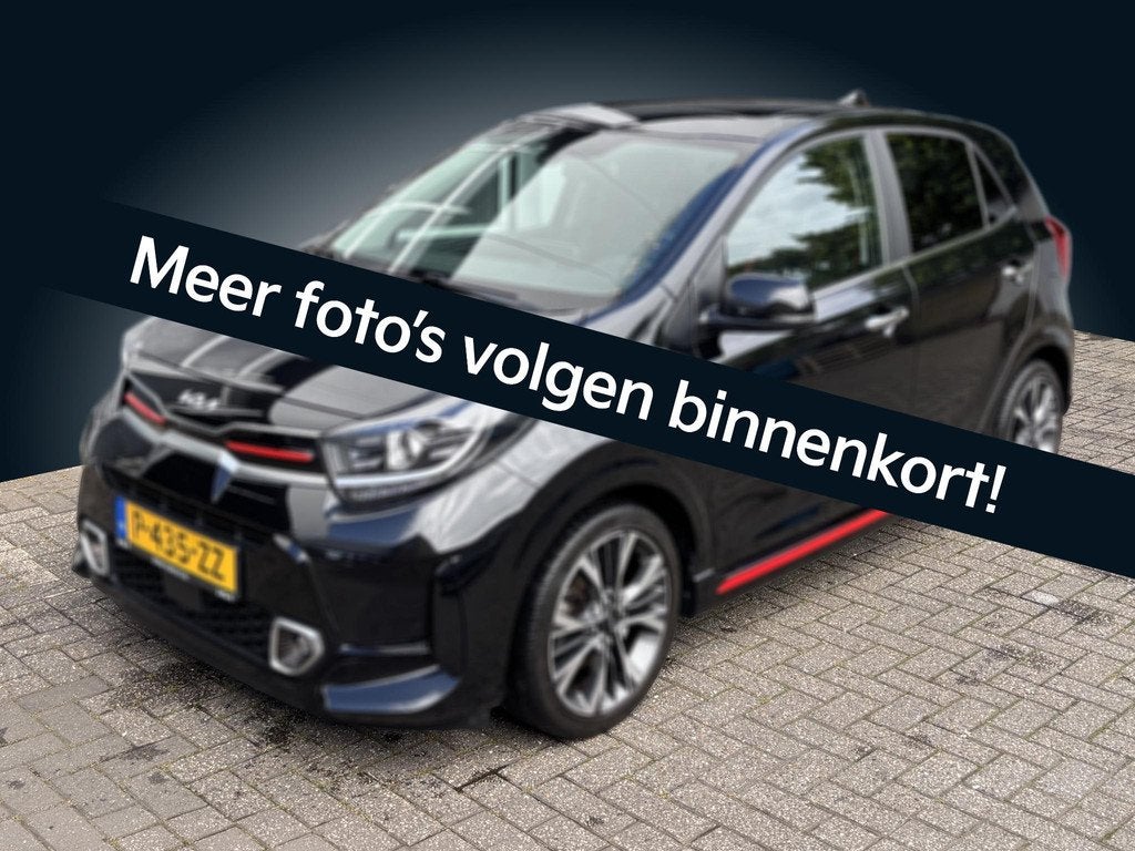 Kia Picanto 1.0 T-GDi GT-Line 5p, 12 maanden, 101 pk, Gebruikt, Zwart