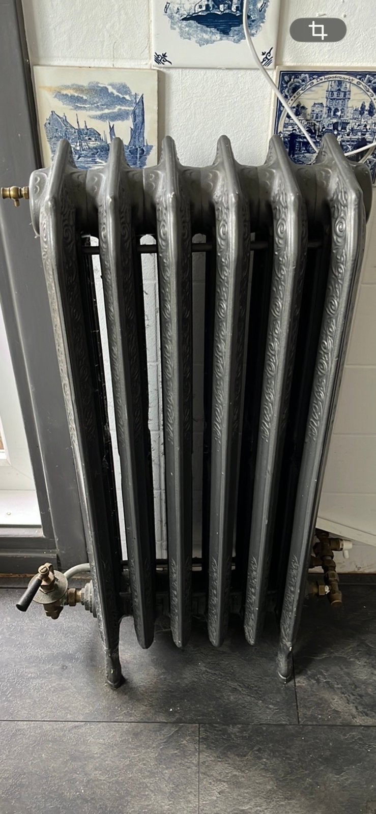 Gietijzeren radiator, Ophalen, 30 tot 80 cm, Radiator, Zo goed als nieuw