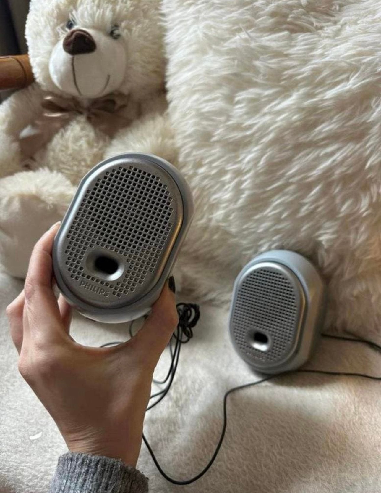 Philips SBC BP019 Stereo Mini Speakers System – Blauw, Audio, Tv en Foto, Ophalen of Verzenden, Gebruikt