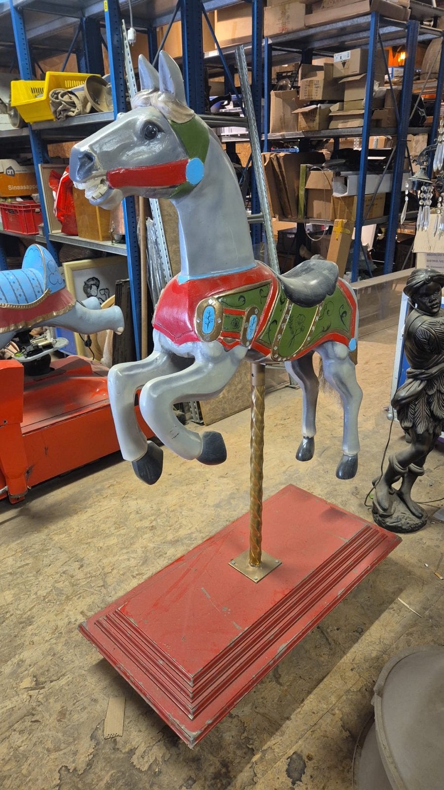 Vintage Carrousel Paard - Decoratief Item, Ophalen