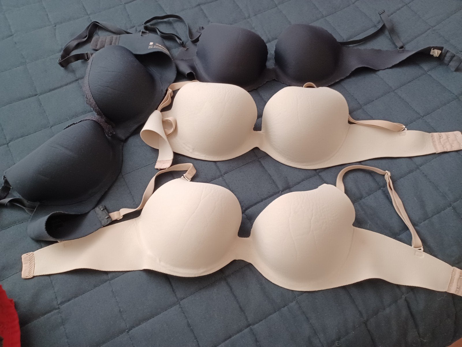Hema BH's - Zwart en Beige - Maat 75D, Hema, Ophalen of Verzenden, Zwart, BH