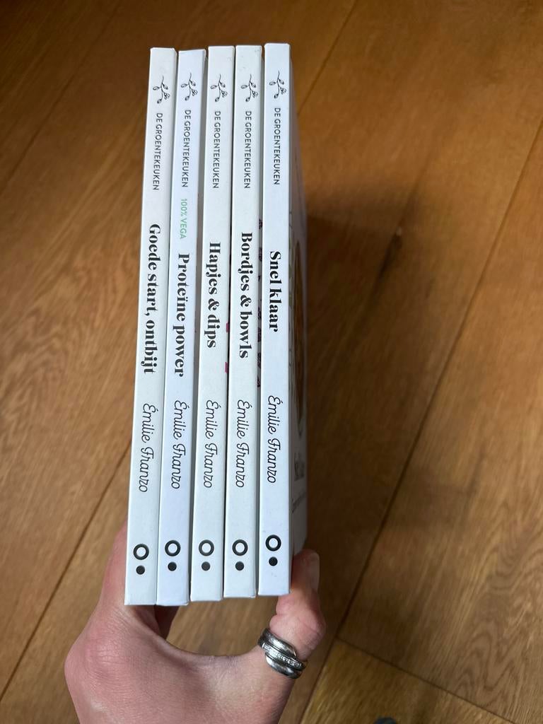 De Groentekeuken - Emilie Franzo (5-delige set), Voorgerechten en Soepen, Ophalen of Verzenden, Zo goed als nieuw, Gezond koken