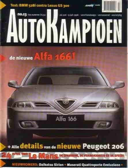 Autokampioen 13 1998 : Chevrolet Camaro - BMW 528i - Rover, Ophalen of Verzenden, Gelezen, Algemeen