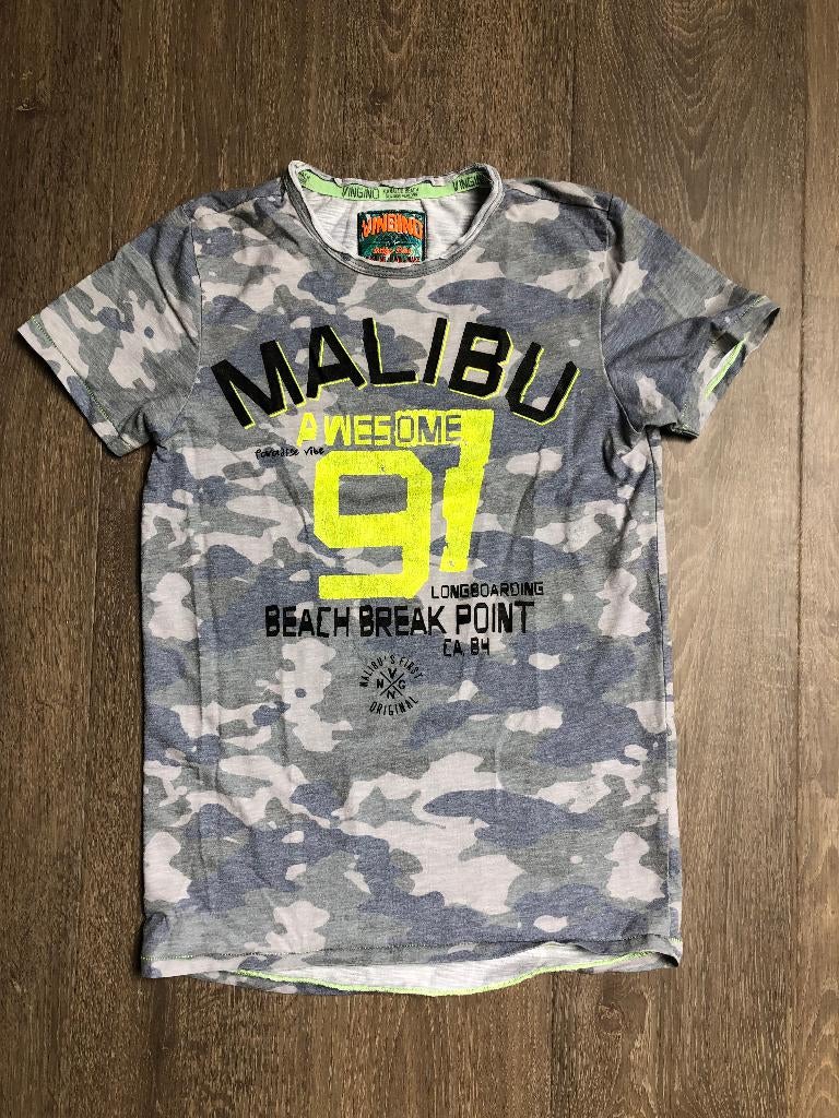 T Shirt Vingino camouflage maat 14 gedragen, Gebruikt, Ophalen of Verzenden, Vingino, Shirt of Longsleeve