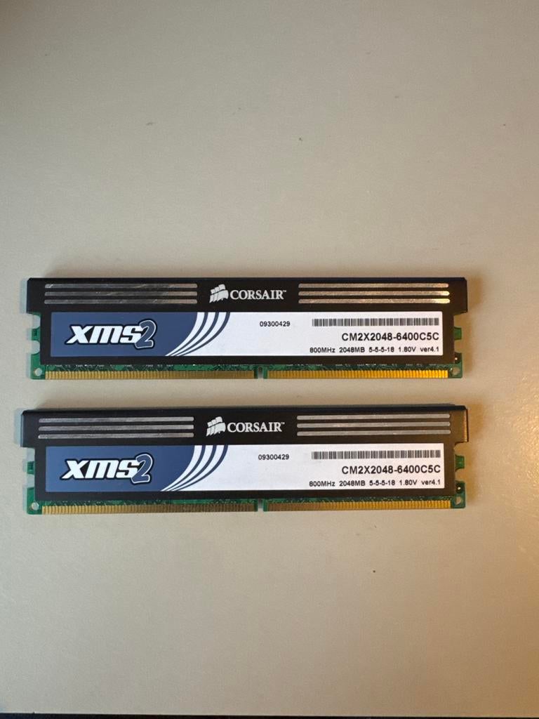 Corsair 4GB (2x2GB) DDR2 Geheugen, Gebruikt, Ophalen of Verzenden, DDR2, Desktop