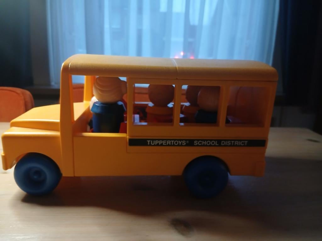Tupperware schoolbus vintage jaren 80, Kinderen en Baby's, Speelgoed | Speelgoedvoertuigen, Ophalen of Verzenden, Zo goed als nieuw