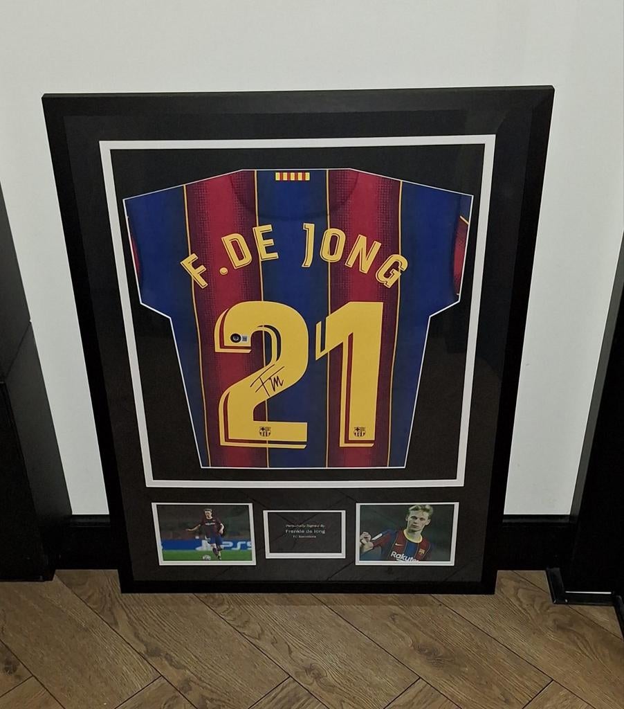 Ingelijst en gesigneerd Barcelona shirt door Frenkie Beckett, Verzamelen, Sportartikelen en Voetbal, Ophalen of Verzenden, Nieuw