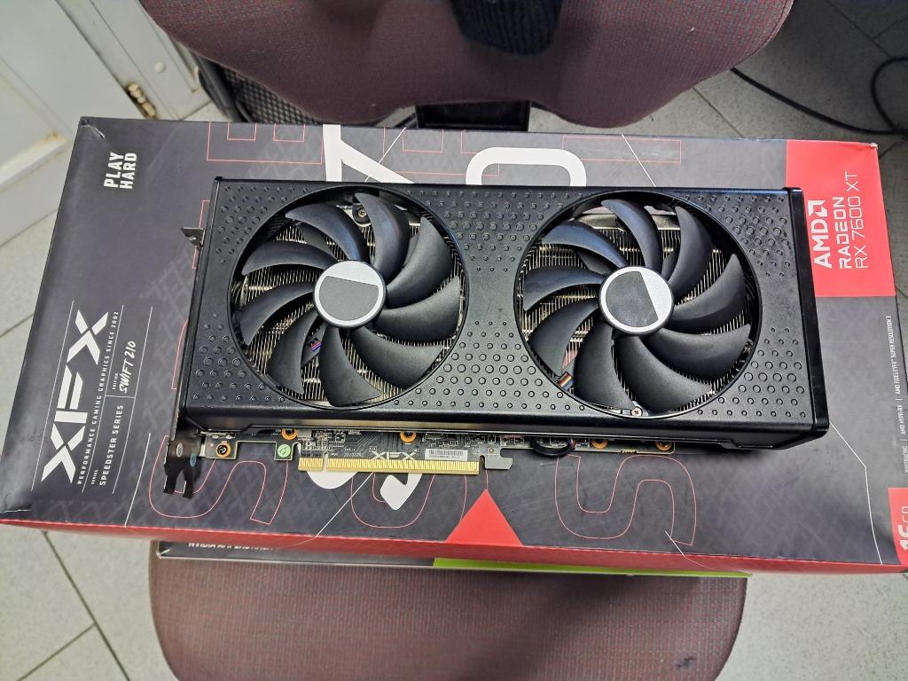 AMD RX 7600XT XFX Speederster 16GB GPU, Computers en Software, Videokaarten, Zo goed als nieuw, AMD, PCI-Express 4.0, GDDR6, HDMI