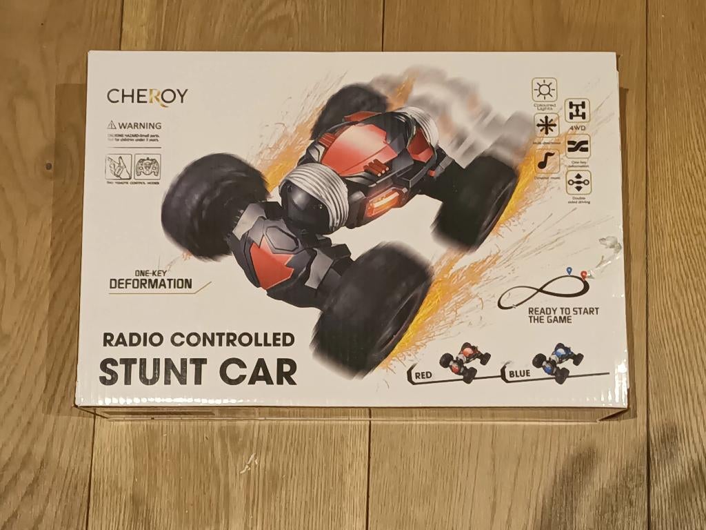 Rode Stunt Car radio controlled ook met vinger, Ophalen, Nieuw