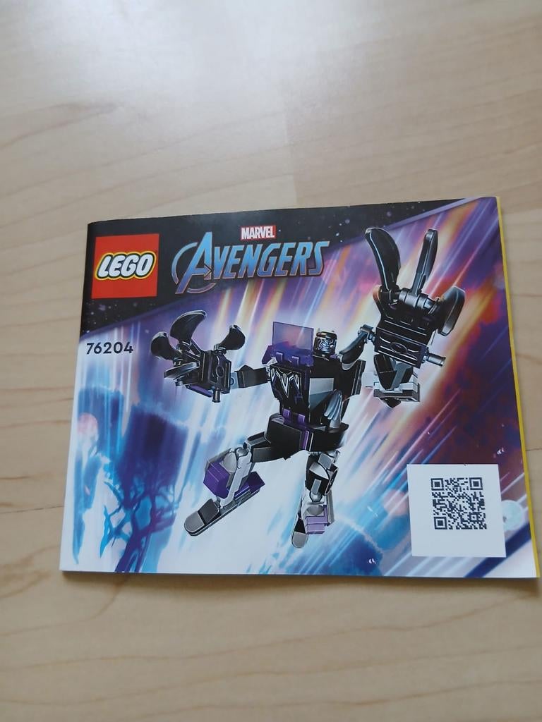 LEGO Marvel Black Panther Mech Armor 76204, Ophalen of Verzenden, Zo goed als nieuw, Complete set, Lego