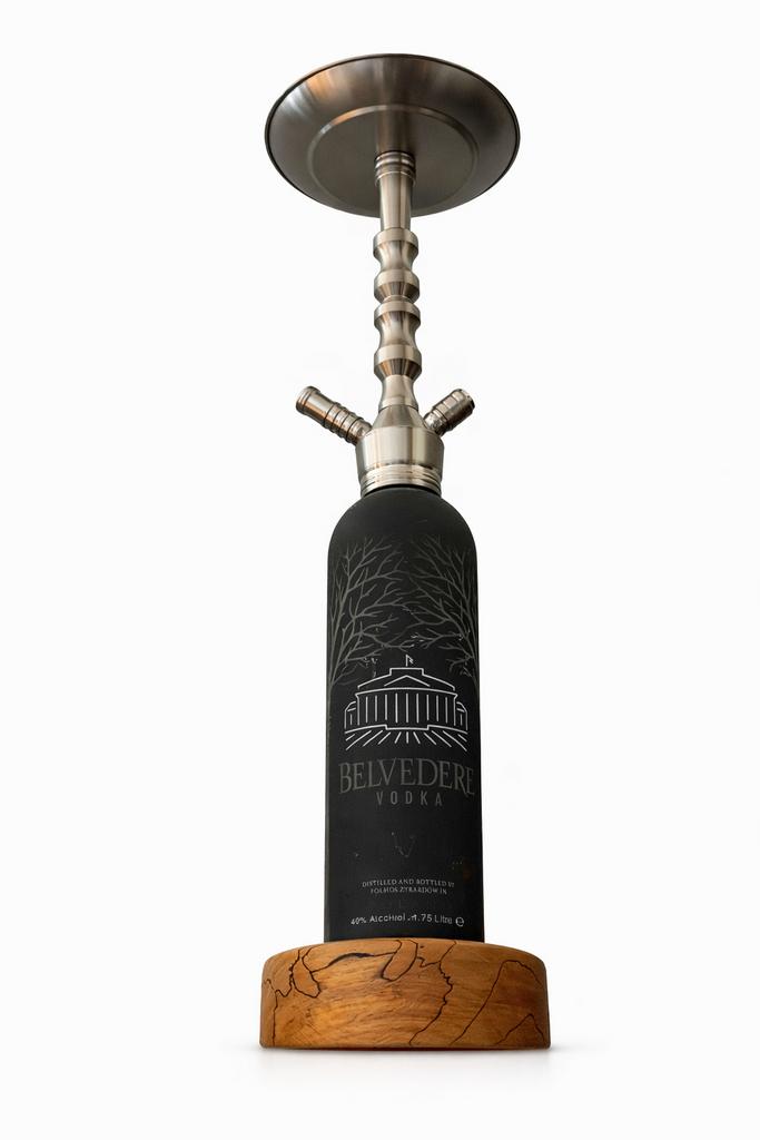Gepersonaliseerde shisha met zwarte Belvedere Vodka-fles, Ophalen of Verzenden, Zo goed als nieuw, Bokszak
