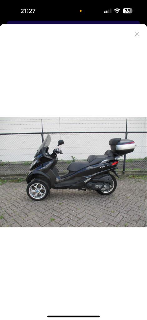 Piaggio MP3 500 bouwjaar 2018 Inruil mogelijk, Ophalen, Gebruikt, Benzine, Piaggio