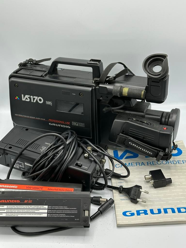 Grundig VS170 VHS Camcorder - Vintage Videocamera, Ophalen of Verzenden, VHS of SVHS, Camera