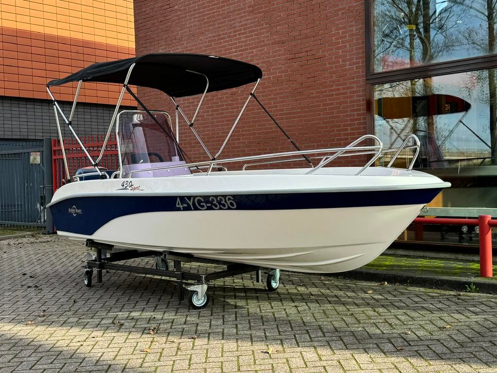 Hobby 430 Sport Consoleboot 25pk Yamaha 4takt | Nieuwstaat |, Watersport en Boten, Ophalen, 10 tot 30 pk, Zo goed als nieuw, Buitenboordmotor