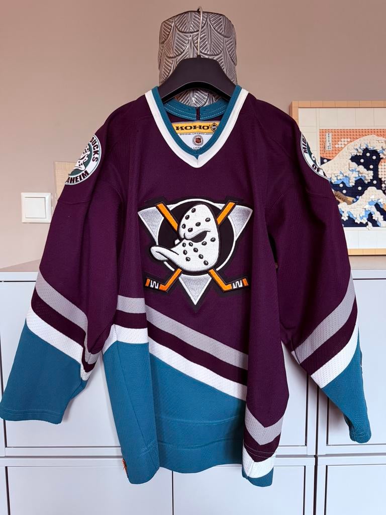 Mighty Ducks of Anaheim jersey KOHO maat boys XL, Ophalen, Zo goed als nieuw, Kleding