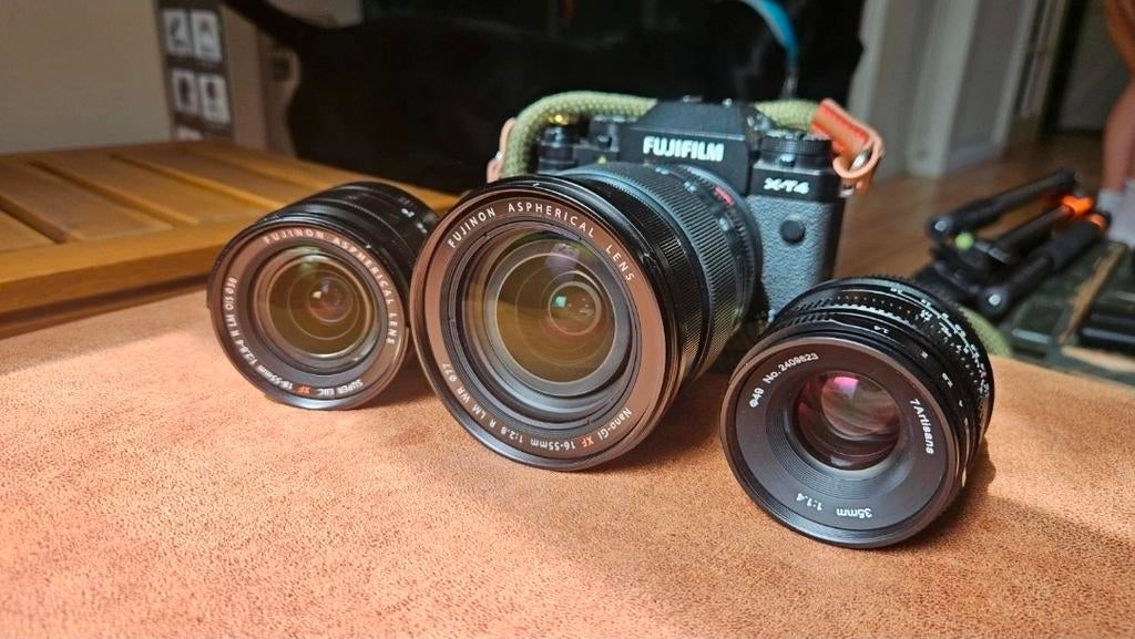 Fujifilm XT4 Camera Systeem met Lenzen en Accessoires, Audio, Tv en Foto, Fotocamera's Digitaal, Ophalen, Spiegelreflex, Zo goed als nieuw