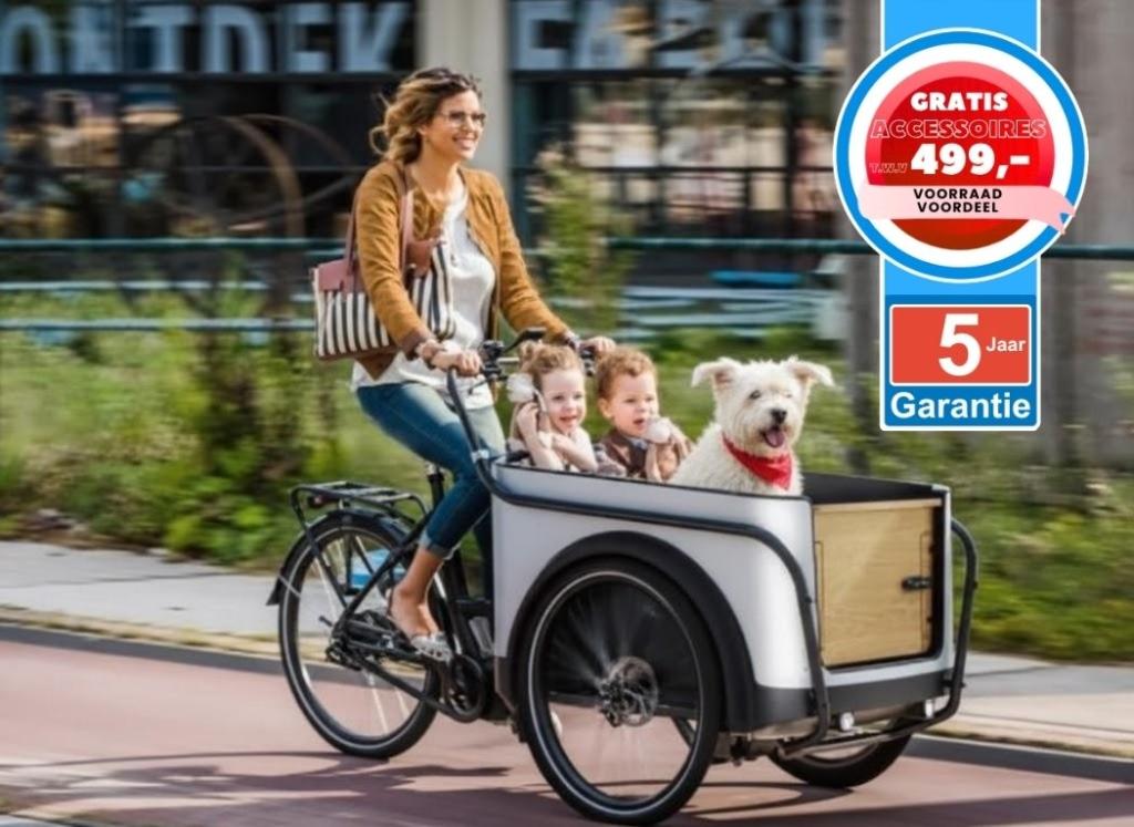 Nederlandse Royal Cargo Bike elektrische bakfiets bakfietsen, Overige merken, 4 kinderen of meer, Royal Cargo Bike, Huif