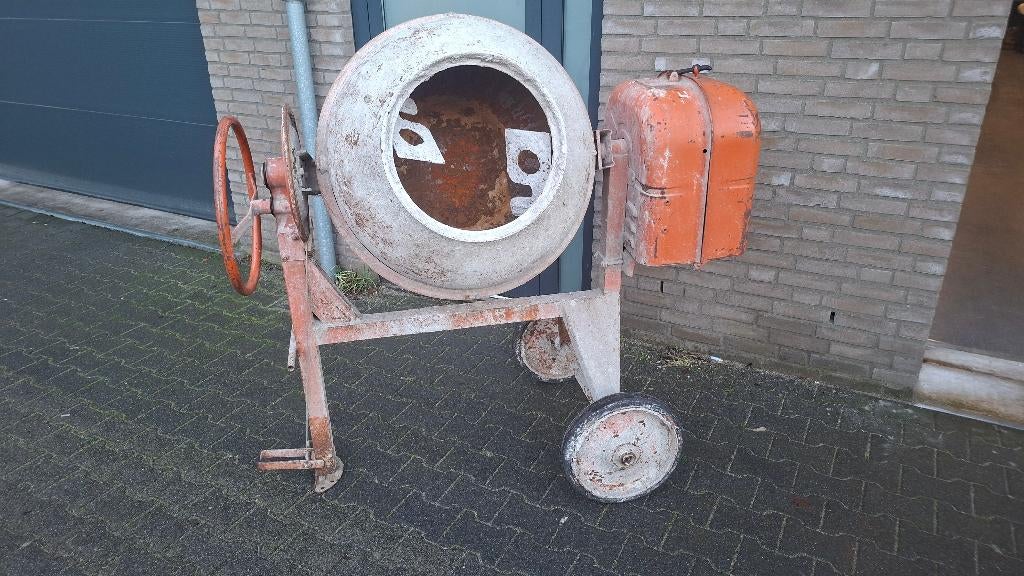 Grote Lescha betonmolen betonmixer 160 liter 230volt., Ophalen, Gebruikt, ., .