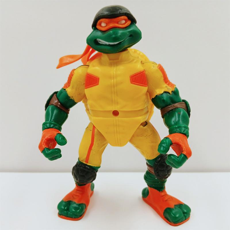 TMNT Thrasin’ Mike V2 Playmates Toys 2003 Action Figure, Ophalen of Verzenden, Zo goed als nieuw