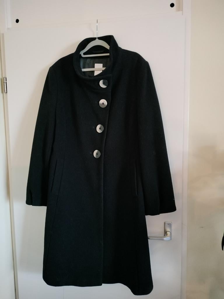 Te koop zgan cashmire Erich fend jas met 44, Ophalen of Verzenden, Zo goed als nieuw, Maat 42/44 (L), Zwart
