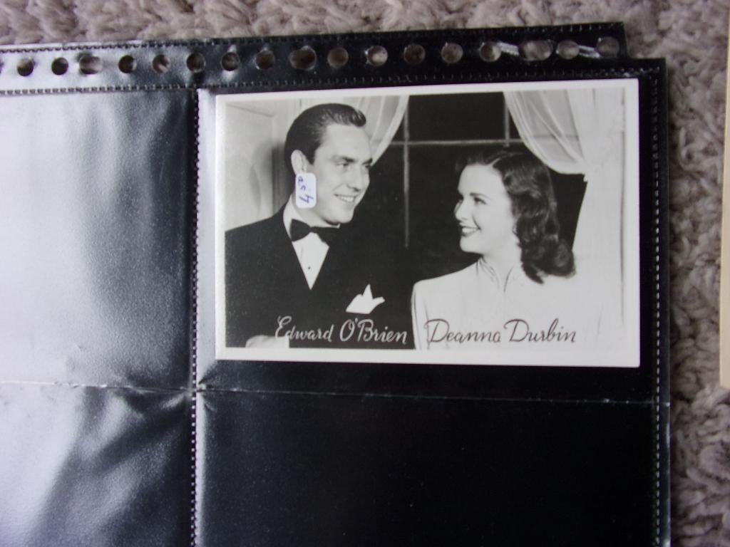 DEANNA DURBIN & EDWARD O'BRIEN ECHTE FOTOKAART/, Verzamelen, Ophalen, Zo goed als nieuw, Foto of Kaart