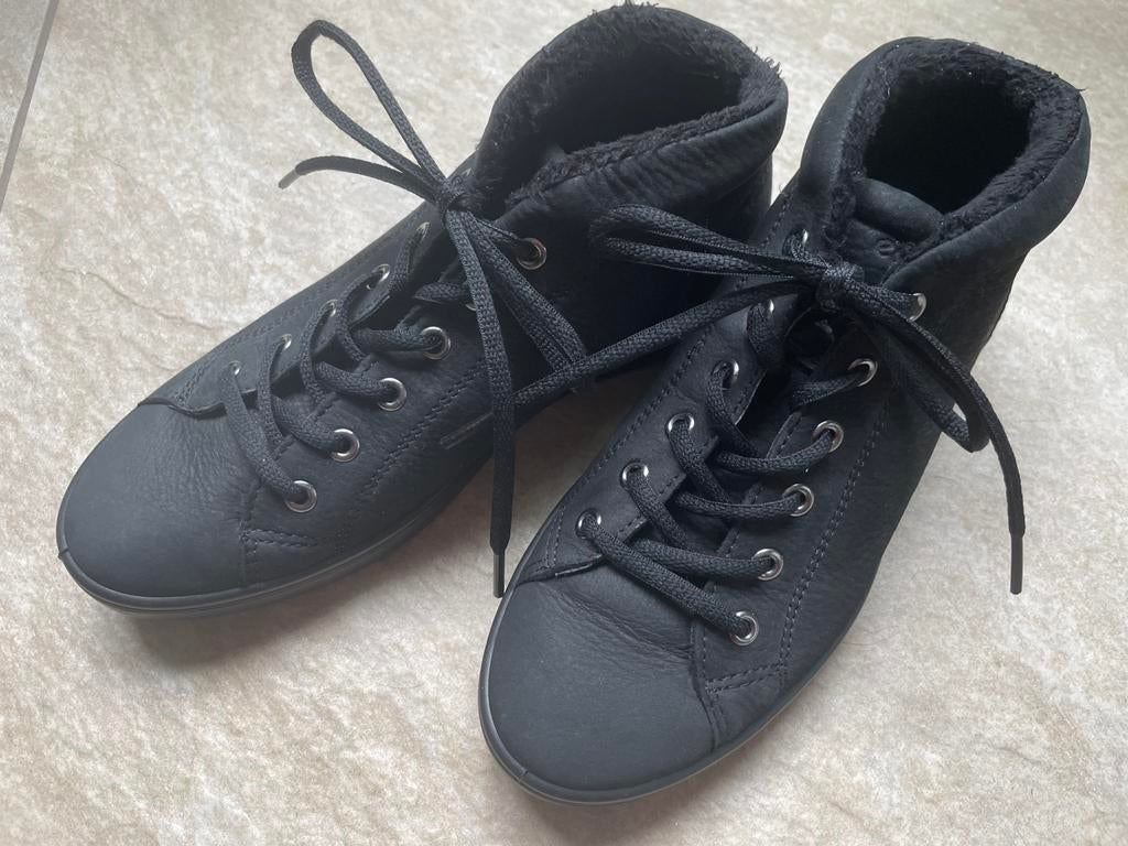 ECCO Boots, Ophalen, Gedragen, Zwart