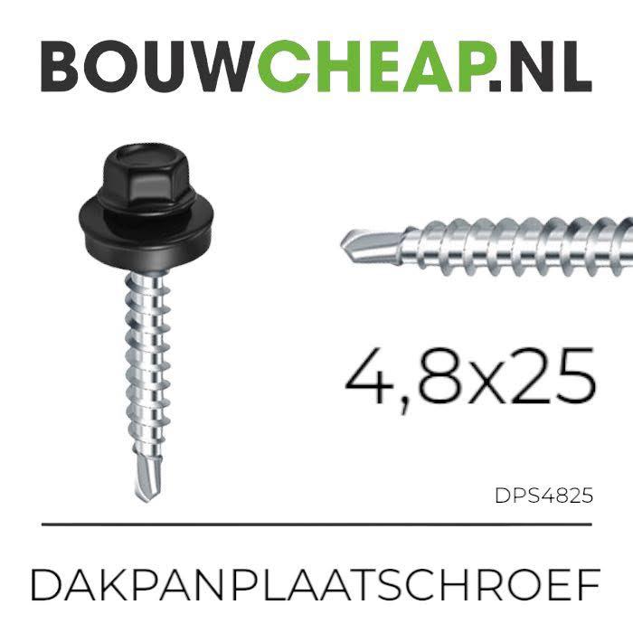 Zelfborende gevelplaatschroeven 6.3x20mm., Ophalen of Verzenden, Nieuw