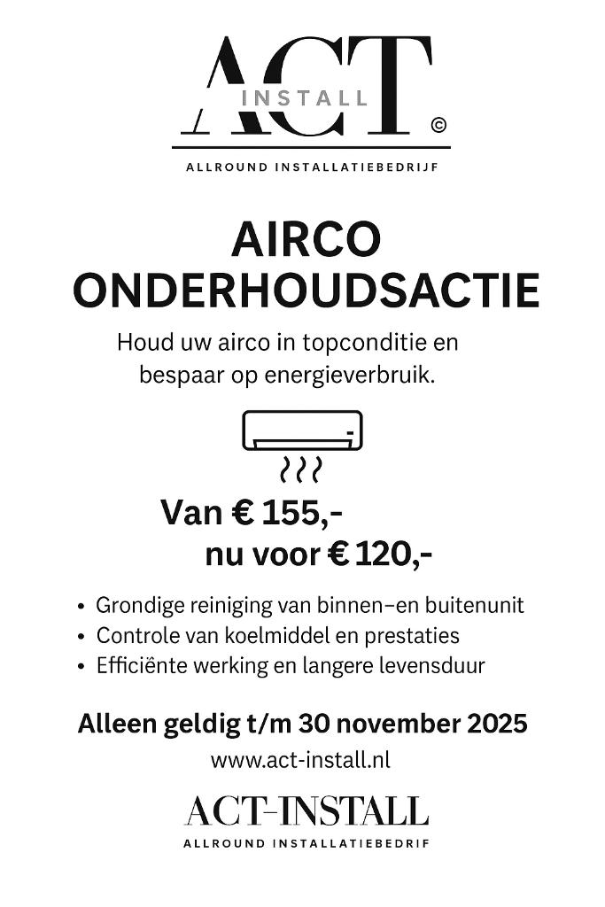 airco onderhoud actie, Garantie, Onderhoud