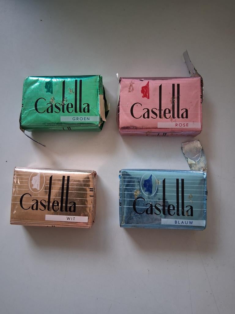 Tabletten toiletzeep Cadum Lux Castella Karnemelkzeep Carlt, Antiek en Kunst, Ophalen of Verzenden