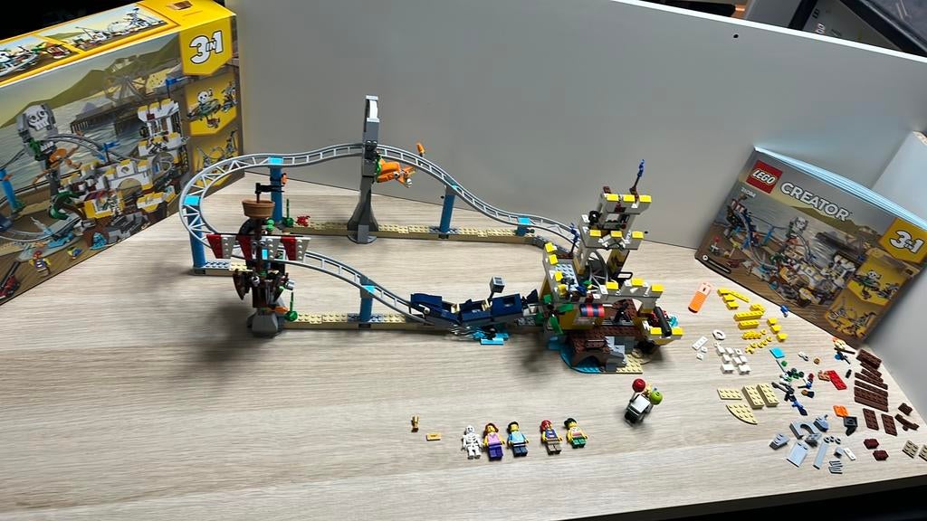 Lego Creator 31084 Pirate Roller Coaster als Nieuw !!, Kinderen en Baby's, Ophalen of Verzenden, Zo goed als nieuw, Complete set