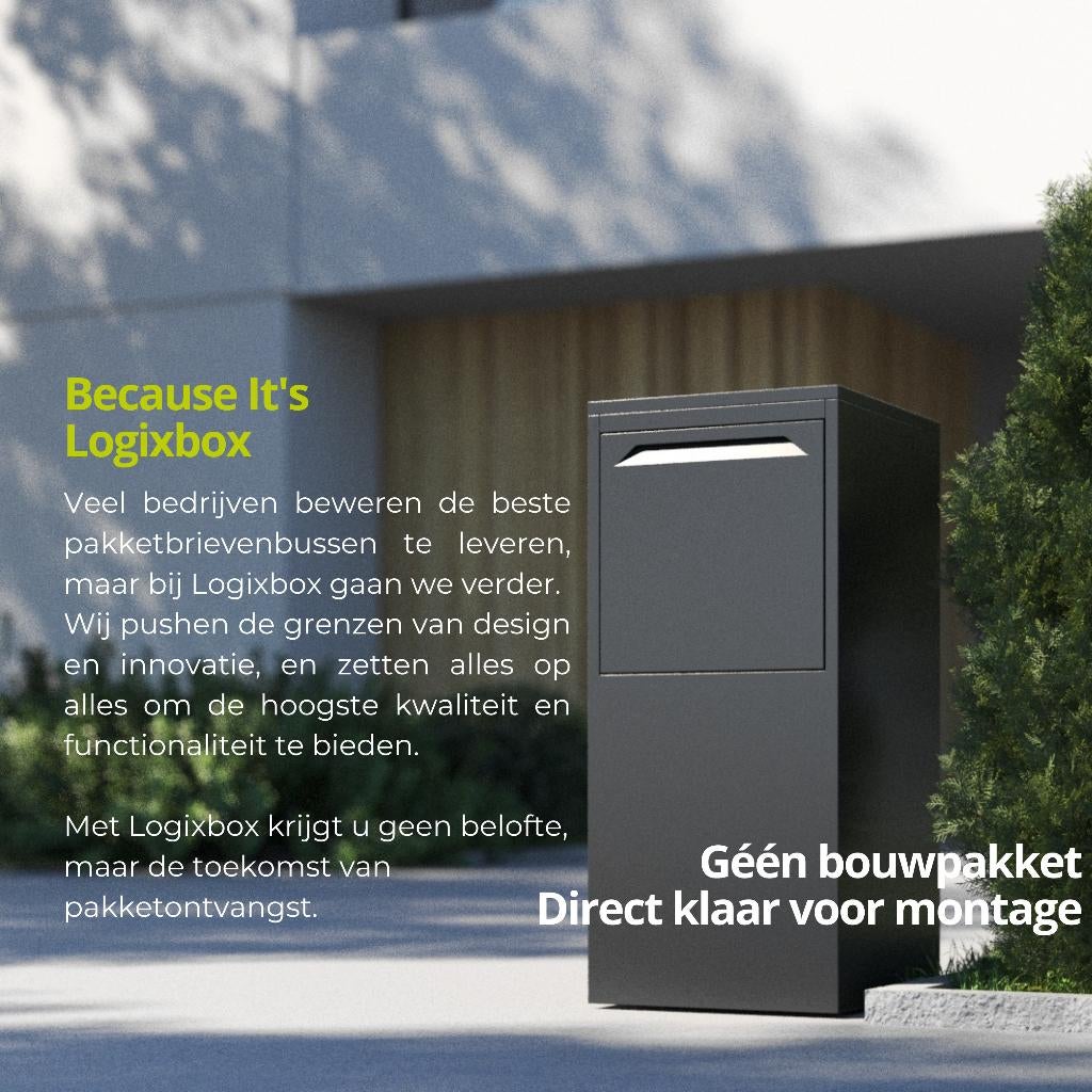 Logixbox - Pakket Brievenbus - GEEN BOUWPAKKET, Ophalen of Verzenden, Nieuw, Staal, Staande brievenbus
