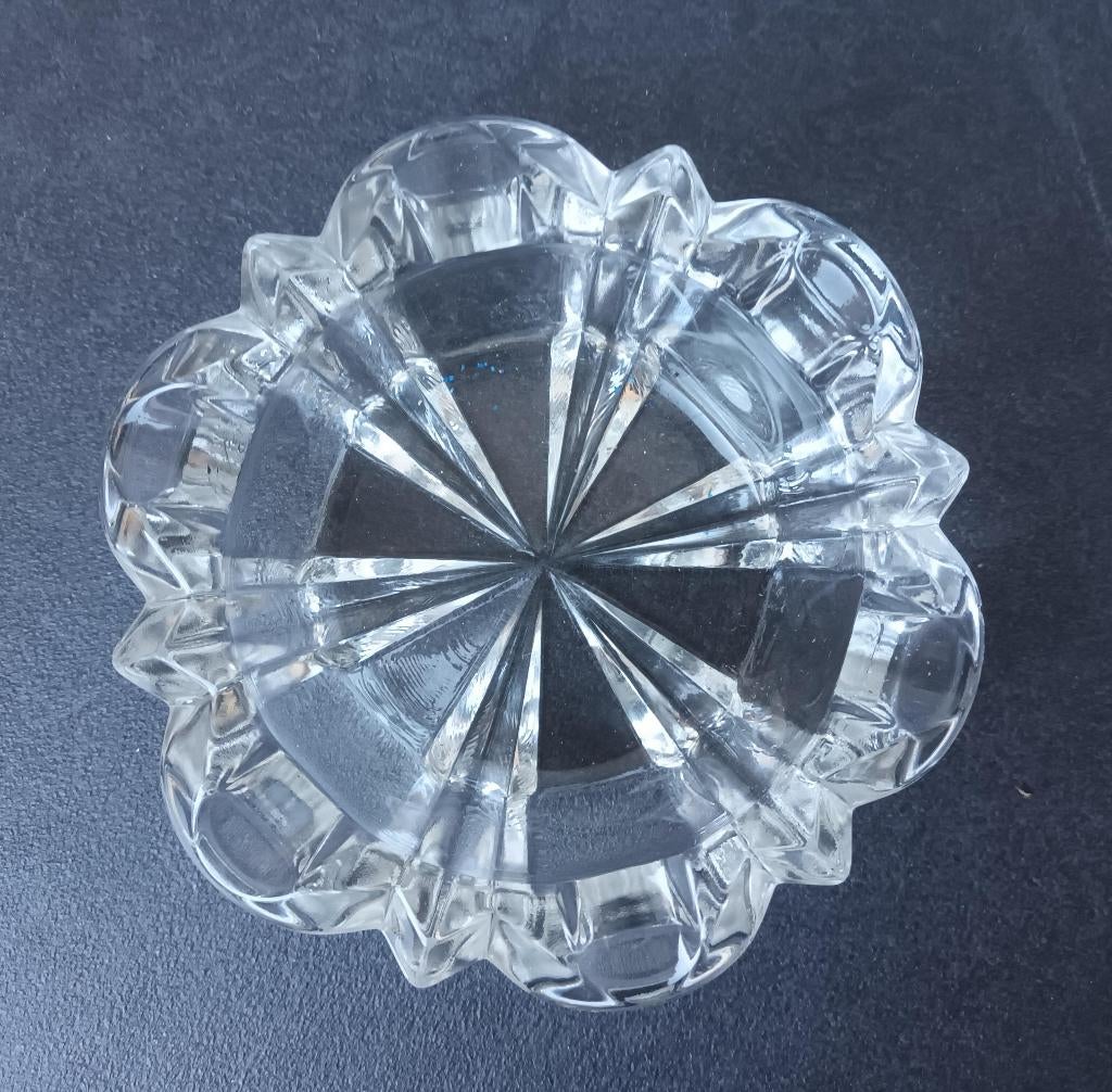 Vintage massieve kristallen asbak, Ophalen of Verzenden