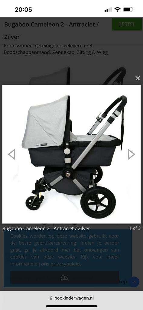 Bugaboo Cameleon combi kinderwagen, Kinderen en Baby's, Kinderwagens en Combinaties, Ophalen, Zo goed als nieuw, Overige merken