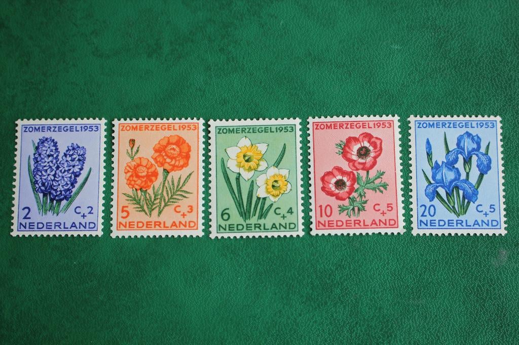 602-606 Zomerzegels 1953 Postfris, Ophalen of Verzenden, Na 1940, Postfris
