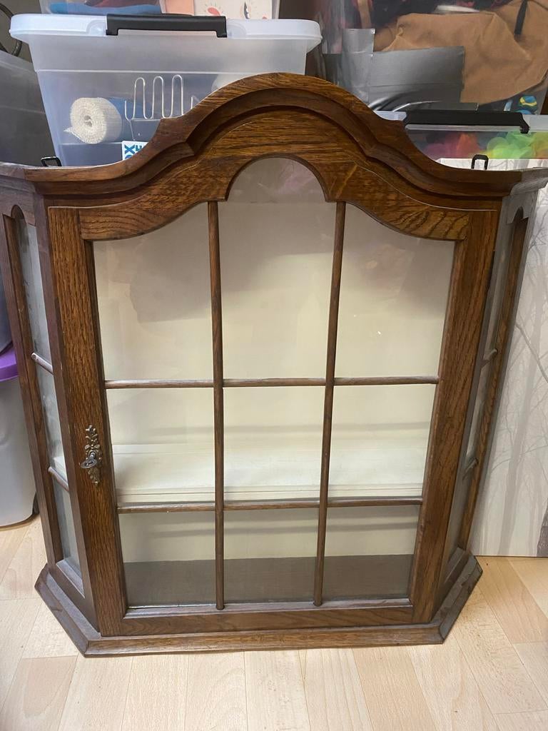 Vintage Houten Vitrinekast, Ophalen