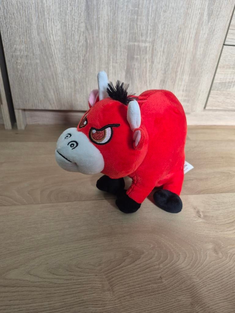 Rode stier knuffel, Ophalen of Verzenden, Zo goed als nieuw, Overige typen