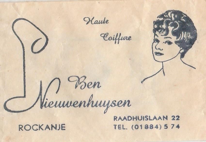 haute coiffure Ben Nieuwenhuysen Raadhuislaan Rockanje, Ophalen of Verzenden