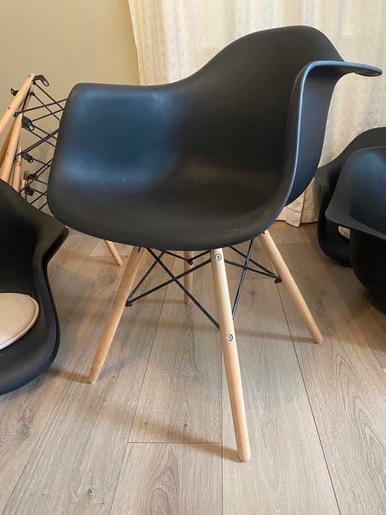 5x kuipstoel “Pariso “zwart, Ophalen, Kunststof, Gebruikt, Zwart