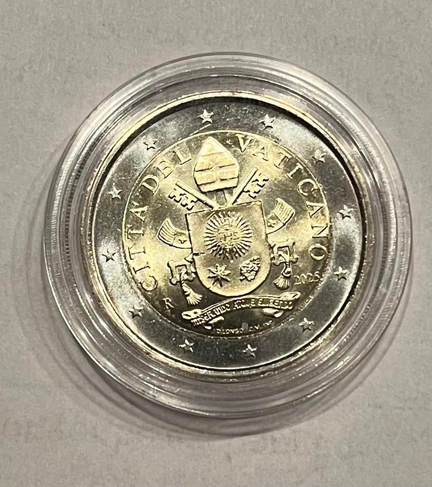 Vaticaanstad 2 euromunt 2025 UNC, Postzegels en Munten, Munten | Europa | Euromunten, Verzenden, Vaticaanstad, 2 euro, Losse munt