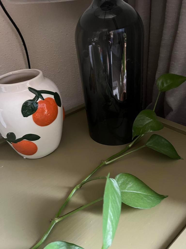 IKEA Lamp met glazen voet, Ophalen, Zo goed als nieuw, Glas, Minder dan 100 cm
