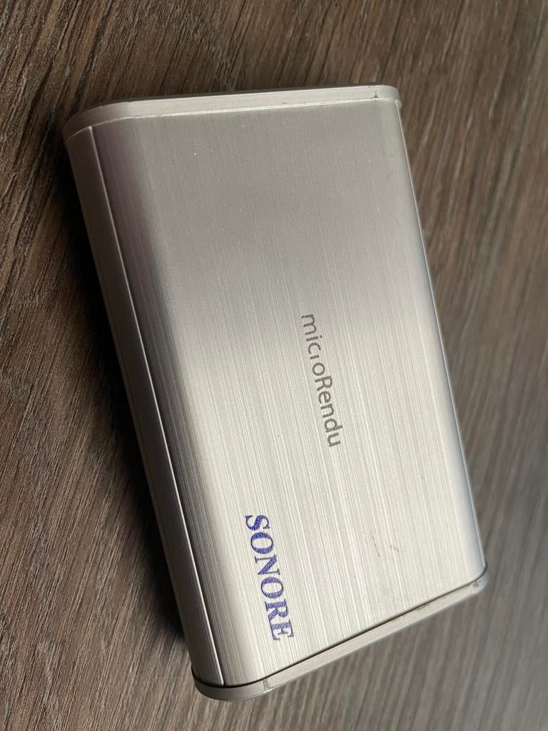 Sonore MicroRendu zilver inclusief voeding te koop, Audio, Tv en Foto, Converters, Ophalen