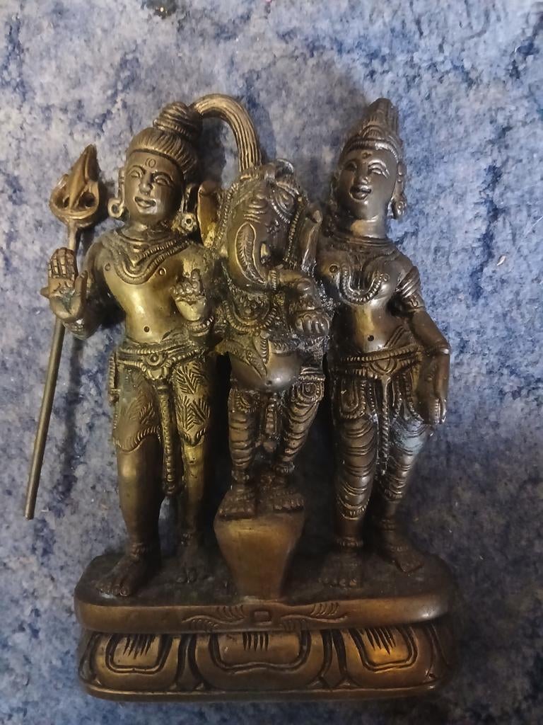 Bronzen beeld van Hindoeïstische goden, Antiek en Kunst, Ophalen